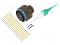 Connector: military; plug; female; PIN: 22; straight; crimped; 5A AMPHENOL AIR D38999/26WC35SN