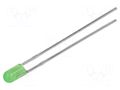 LED; green; 3mm; 3800mcd; 60°; Front: convex; 1.6÷2.4VDC LUCKYLIGHT LL-304PGD2J-G5-2B
