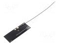 Antenna; 2G,3G,4G,GSM,LTE; 2.7dBi; glued; 70.4x26.4x0.3mm; MC137 2J Antennas F0724P015MC137UFL