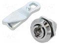Lock; cast zinc; 20mm; Kind of insert bolt: double-bit insert ELESA+GANTER GN115-VDE-20