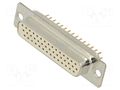 Connector: D-Sub HD; PIN: 44; socket; female; on PCBs; straight; THT Deltron AG HD-D44SY/2