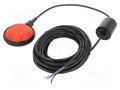 Sensor: liquid level; max.85°C; OUT: NO + NC; lead; IP68; 10A; 10m EMAS T0-SKF-10