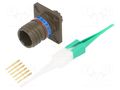 Connector: military; socket; male; PIN: 6; straight; crimped; 5A AMPHENOL AIR D38999/20WA35PN