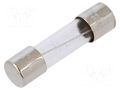 Fuse: fuse; 6.3A; 250VAC; time-lag; cylindrical,glass; 5x20mm; S506 EATON/BUSSMANN BK1-S506-6-3-R
