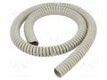 Spiral wrapping; PVC; grey; L: 1m; -30÷60°C; SP; Features: flexible PARTEX SP-20100KN8