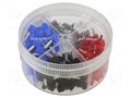 Kit: bootlace ferrules; insulated,double; black,red,blue,grey BM GROUP BM00423