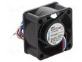 Fan: DC; axial; 5VDC; 40x40x10mm; 8m3/h; 22.1dBA; slide; 5400rpm EBM-PAPST 405/2
