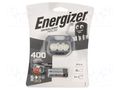 Torch: LED headtorch; IPX4; 25lm,400lm; 4h; 80m ENERGIZER HEADLAMP-HDL30