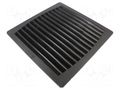 Filter; Cutout: 291x291mm; D: 39mm; IP54; Mounting: push-in; black WEIDMÜLLER EF-60-54-BK