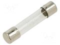 Fuse: fuse; 500mA; 250VAC; quick blow; glass; 6.3x32mm; FSA; brass OPTIFUSE FSA-500MA