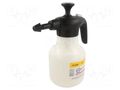 Compression sprayer; for alcohols,for alkalis; plastic; 1.5l MESTO MESTO-3132BC