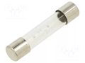 Fuse: fuse; 800mA; 250VAC; time-lag; glass; 6.3x32mm; TSA; brass OPTIFUSE TSA-800MA