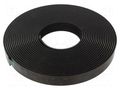 Tape: hook and loop; W: 25mm; L: 10m; Thk: 3.51mm; acrylic; black 3M 3M-SJ3550CF-25-10