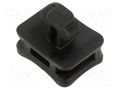 Holder; push-in; black; Tie width: max.7.6mm; cable ties HELLERMANNTYTON ACFM5W8PT4.5