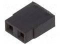 Connector: pin strips; jumper; female; 3A; 2.54mm; 1x2; Type: open HARWIN M7567-05
