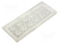 LED lens; rectangular; plexiglass PMMA; Mounting: screw; H: 8mm LEDIL CS15020