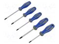 Kit: screwdrivers; Torx®; 5pcs. KING TONY KT-30315PR