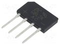 Bridge rectifier: single-phase; Urmax: 800V; If: 2A; Ifsm: 65A; flat DC COMPONENTS GBL2K-DC