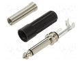 Connector: Jack 6,3mm; plug; male; mono,with strain relief REAN NYS203