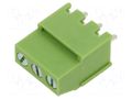 Connector: PCB terminal block; terminal; 20A; 300V; angled 90° XINYA XY129VB-3P-5.0-GN