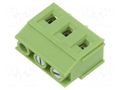 Connector: PCB terminal block; terminal; 20A; 300V; angled 90° XINYA XY129VB-3P-7.5-GN