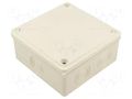 Enclosure: junction box; X: 125mm; Y: 125mm; Z: 50mm; wall mount JONEX JX-PK-24/55-WH