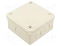 Enclosure: junction box; X: 100mm; Y: 100mm; Z: 50mm; wall mount JONEX JX-PK-22/55-WH