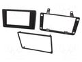 Radio frame; Dacia; 2 DIN; black; Kit: mounting frame,bezel x2 4CARMEDIA RAM-40.106.1