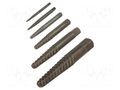 Kit: screw extractor; for unscrewing damaged screws; 6pcs. STAHLWILLE ST-96710101