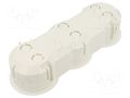 Enclosure: junction box; Ø: 63mm; Z: 45mm; plaster embedded; white JONEX JX-PK-63/45M-WH
