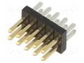 PIN: 10; male; soldering,THT; straight; 1.27mm HARWIN M50-3500542