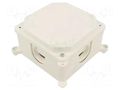 Enclosure: junction box; X: 103mm; Y: 103mm; Z: 60mm; wall mount JONEX JX-PK-2/K-WH