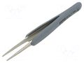 Tweezers; non-magnetic; Blade tip shape: flat; Blades: narrowed KNIPEX KNP.922111ESD