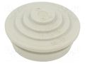 Grommet; elastomer thermoplastic TPE; light grey; Øcable: 0÷17mm OBO BETTERMANN OBO-2012350