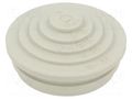 Grommet; elastomer thermoplastic TPE; light grey; Øcable: 0÷22mm OBO BETTERMANN OBO-2012354