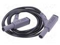 Test lead; 16A; banana plug 4mm,both sides; insulated; Len: 1m BEHA-AMPROBE 307121