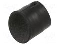 Heat shrink boot; angular,glued; 14mm; black; -75÷150°C; RAYCHEM TE Connectivity 222K132-25/225-0