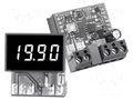 Ammeter; digital,mounting; 0÷19.99mA; on panel; LED; 3,5 digit Murata Power Solutions DCA-20PC-3-DC1-RL