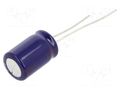 Capacitor: electrolytic; THT; 220uF; 63VDC; Ø10x16mm; Pitch: 5mm PANASONIC ECA1JM221B
