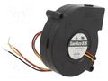 Fan: DC; blower; 12VDC; Ø76x20mm; 17.4m3/h; 43dBA; ball; 4500rpm SANYO DENKI 9BD12SC6-1