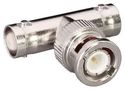 RF ADAPTOR, TEE, BNC PLUG-JACK, 50 OHM ADP-BNCM-BNCF-T