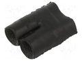 Cable breakout; glued; 6.6mm; black; elastomer crosslinked; T TE Connectivity 301A011-25/225-0