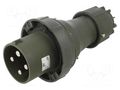 Connector: AC supply 3-phase; plug; male; 125A; 400VAC; IEC 60309 PCE 044-6.U