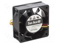 Fan: DC; axial; 48VDC; 60x60x25mm; 31.8m3/h; 28dBA; ball; 3800rpm SANYO DENKI 109R0648H4D01