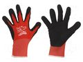 Protective gloves; Size: 10,XL; black/red; Resistance to: cutting Milwaukee MW-4932471418