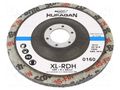 Grinding wheel; fleece; Dim: Ø125x6mm; Mount.hole diam: 22mm HURAGAN HUR-SXD-F312-622