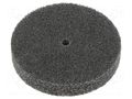 Wheel; fleece; Dim: Ø76x12mm; Mount.hole diam: 6mm HURAGAN HUR-SXW-F2-712-6