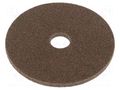 Wheel; fleece; Dim: Ø125x6mm; Mount.hole diam: 22mm HURAGAN HUR-SXW-M612-622