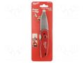 Knife; universal; 197mm; locked blade; folding Milwaukee MW-48221990