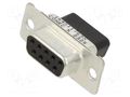 Connector: D-Sub; PIN: 9; plug; female; for cable; crimped CONEC 164X11769X